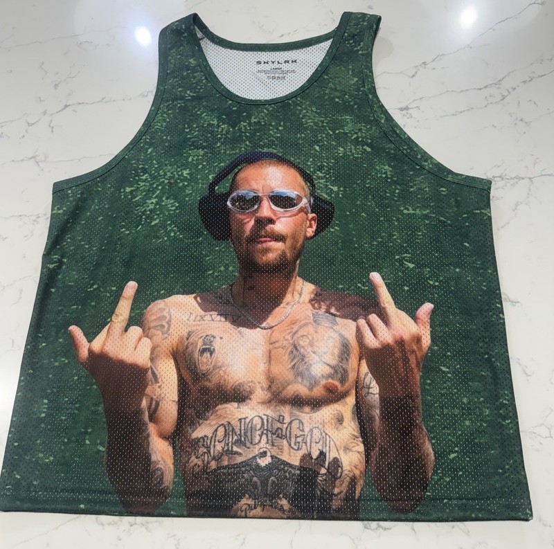 Justin Bieber SKYLRK Fingers Jersey Size L Coachella 2026 Official Merch NEW