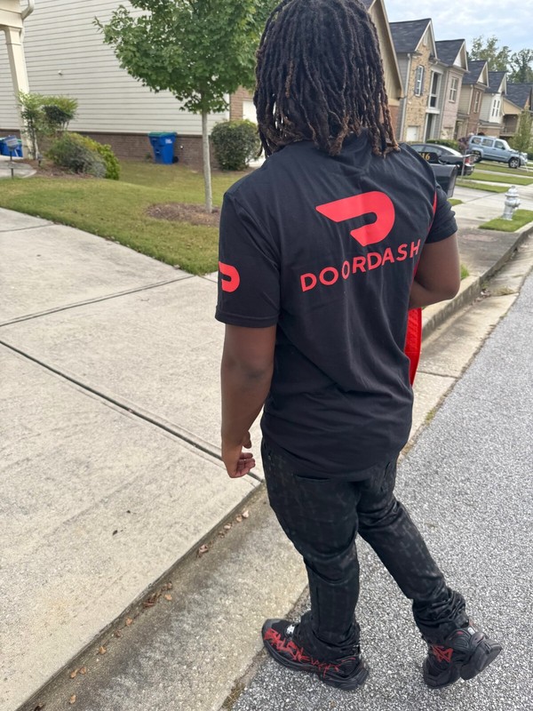 Reflective Tshirt DoorDash or Flex Delivery Driver Red Blue Black Door Dash gallery