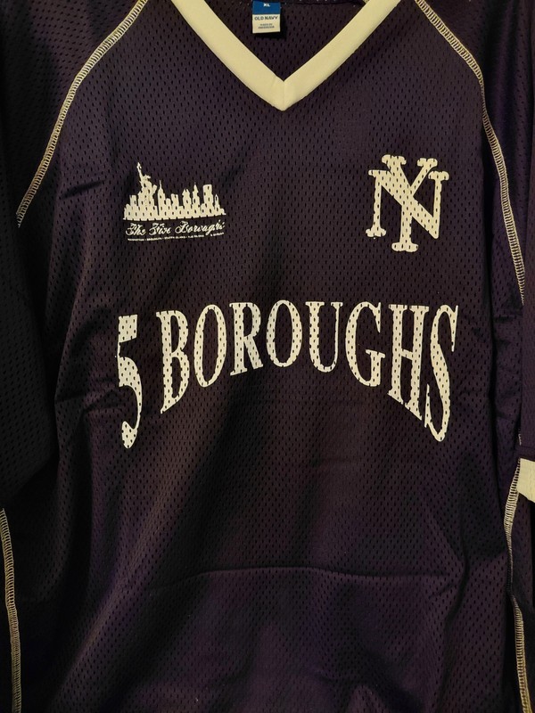 New York 5 Boroughs Queens Staten Island The Bronx Brooklyn Graphic Jersey New