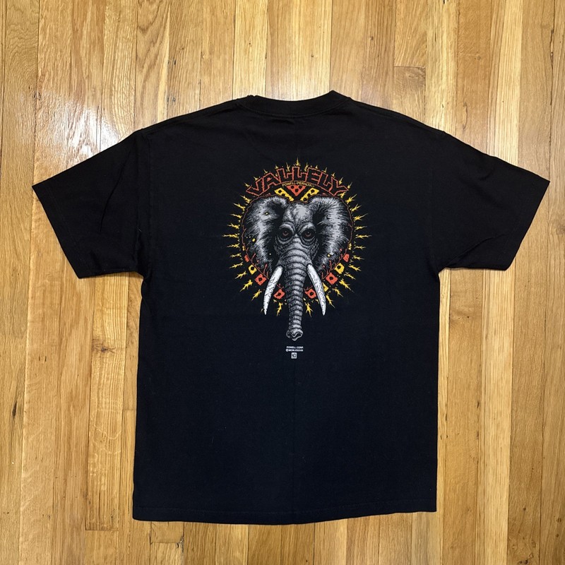 Powell Peralta Shirt Skateboard Mike Vallely Elephant Bones Brigade size Large gallery