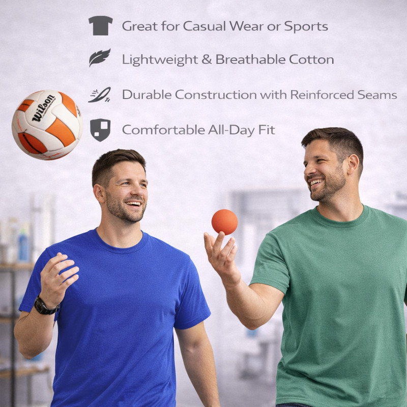 12 Pack BILLIONHATS Plus Size Men Cotton T-Shirt Bulk Big Tall Short Sleeve gallery