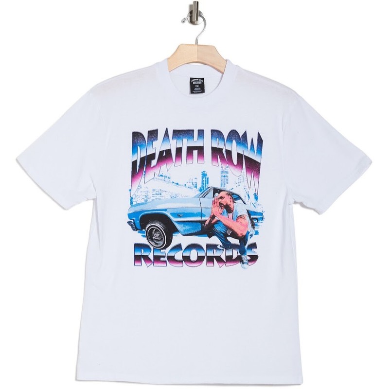 Death Row Records L Men's T Shirt White Blue Pink 90s Lowriders Snoop Dogg New gallery