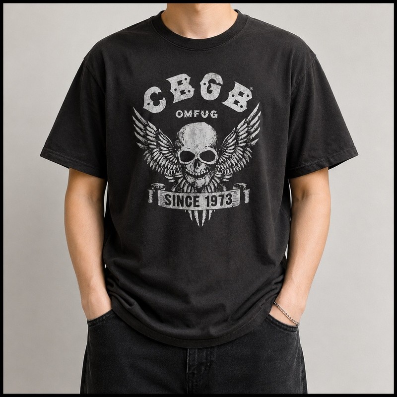 CBGB Since 1973 T Shirt Mens Punk Rock Music Club Band Vintage Black Tee
