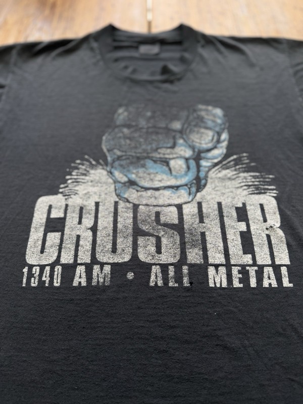Vintage 80s Crusher All Metal Bands 1340AM Radio Station Milwaukee, Wi