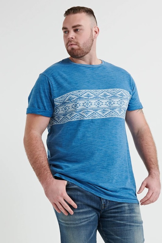 Indigo Jacard Chest Stripe Tee XL Tall NWT Tee gallery