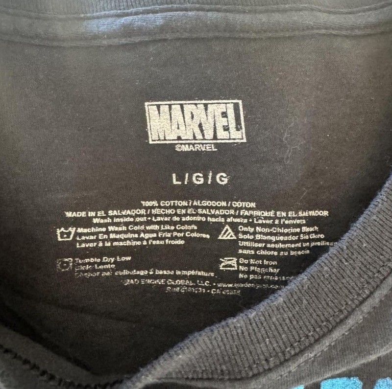 Marvel Spider-Man Japanese Text Graphic T-Shirt Black Men’s Size Large gallery