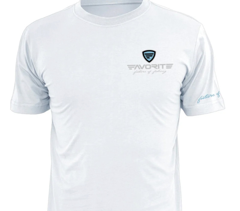 Favorite Future of Fishing T-shirt Mens Sz 4XL White w/ Blue Logo Short Sleeves