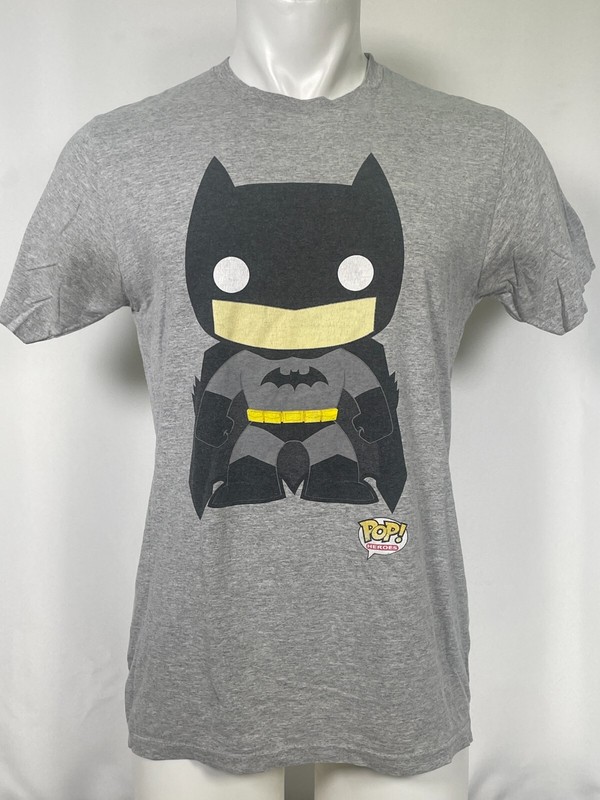 Batman DC Comics Funko Pop Heroes Gray T-Shirt Men’s LARGE