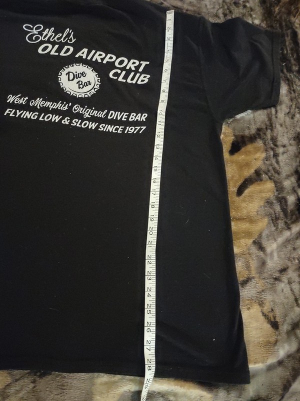 West Memphis Dive Bar T Shirt Ethel's Airport Club Pocket Black Men's XL gallery