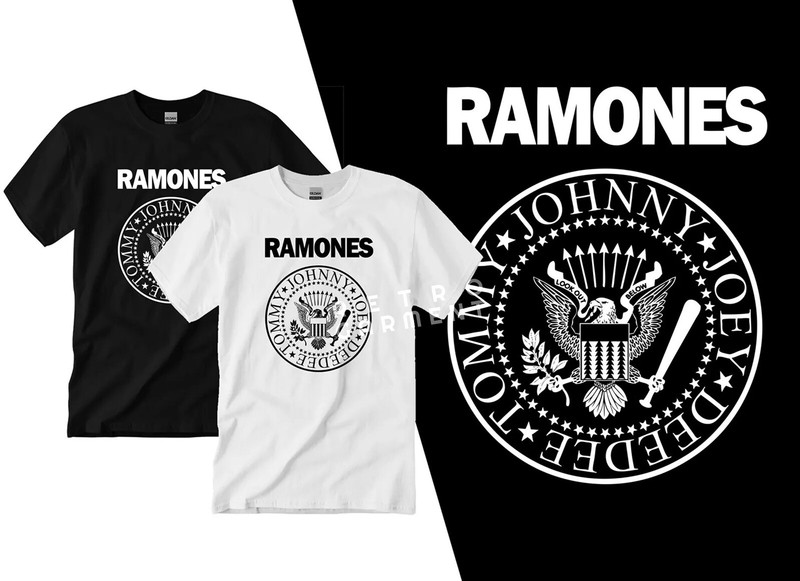 The Ramones 80's Punk Rock Band T-shirt Tee Adult Men's New gallery