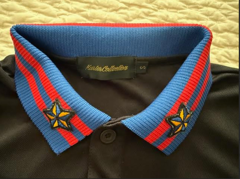 KARTER Collection HOWLET POLO SHIRT BLACK Men’s SMALL Machine washable