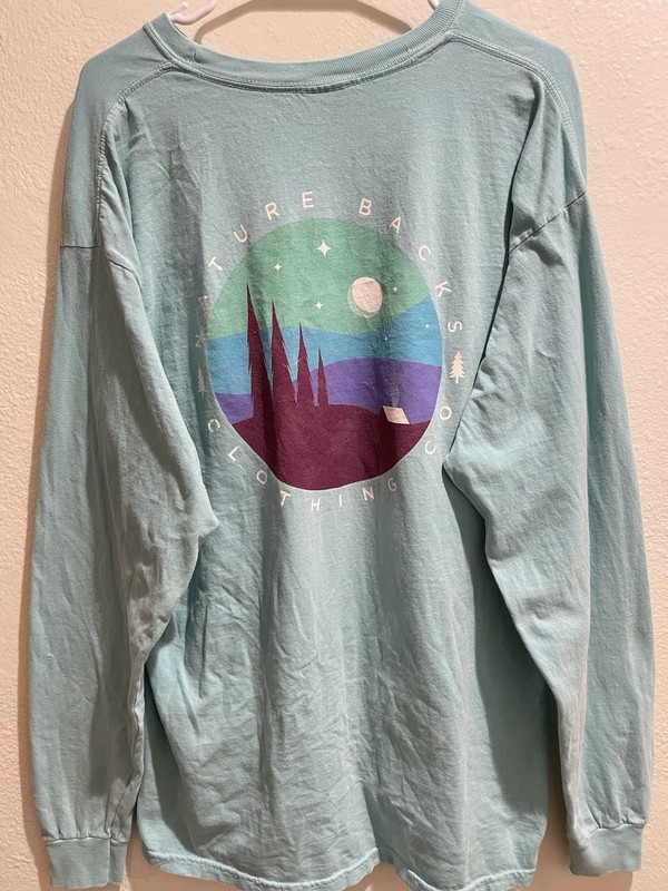 Comfort Colors Nature Backs Long Sleeve Graphic Tee Light Blue XL gallery