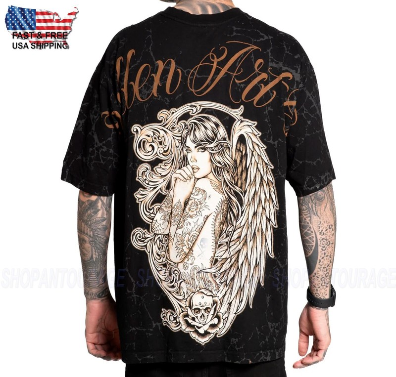 Sullen Art Collective Angelic Premium Fit SCM7424 Short Sleeve T-shirt For Men
