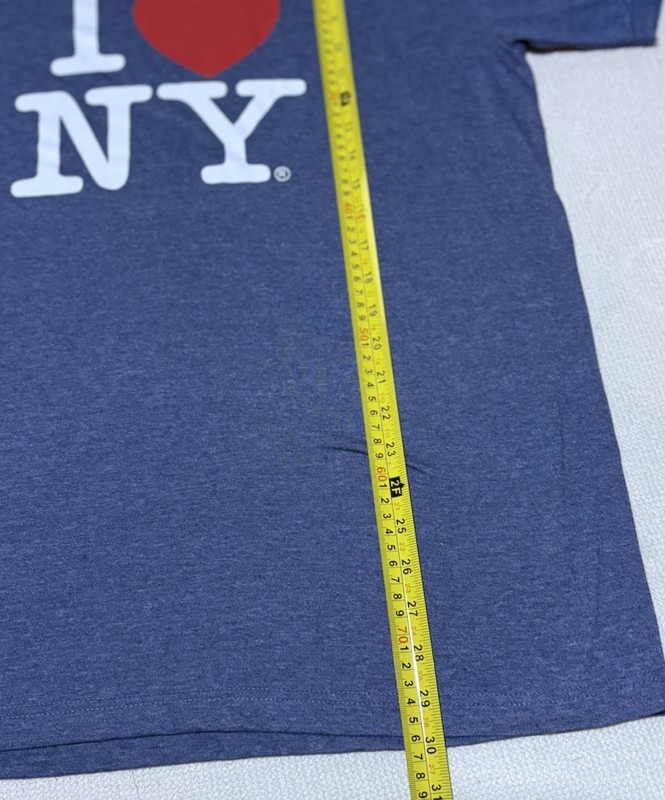 I Love NY New York T Shirt Adult XL Blue Heather New York Tourist Graphic Tee gallery