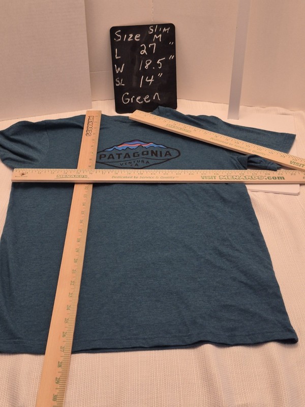 Lot of 3 Patagonia Shirts Mens Medium 2 SLIM FIT 1 Med Regular Blue, green, grey gallery