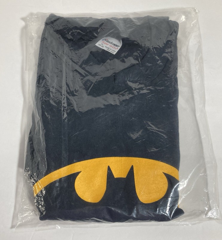 Vintage Batman Logo T-Shirt by Graphitti Size XL New In Bag