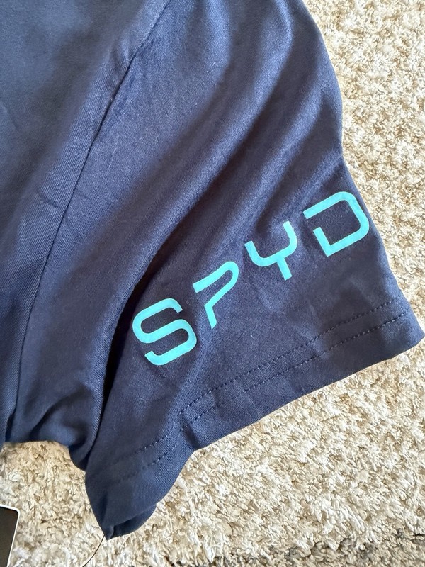SPYDER MEN'S ASL426NV NAVY FITTED LOUNGE WEAR T-SHIRT, SIZE MEDIUM NWT gallery