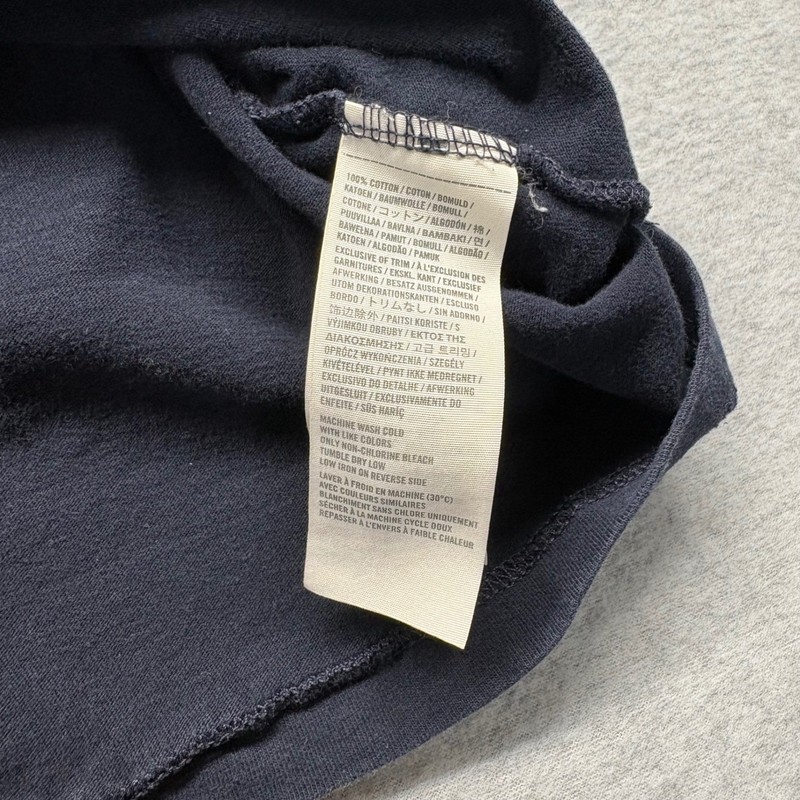 Abercrombie & Fitch Mens Muscle Fit T-Shirt Navy Blue Yellow Logo Moose Large gallery