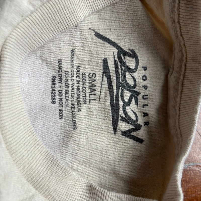 Popular Poison Japan Wave Graphic Tee Sand Tan S Small Indie Sleaze 2000s Tumblr gallery