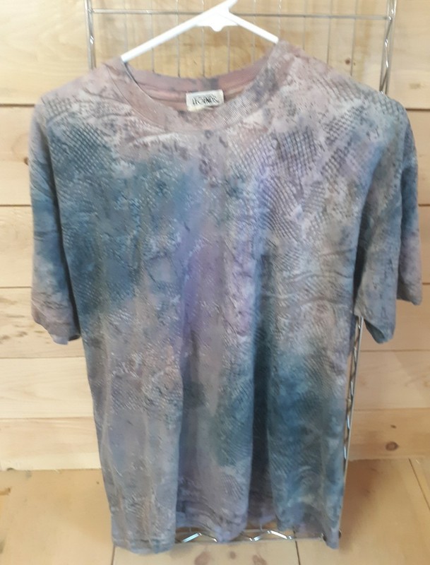 Vintage Single Stitch USA Snake Skin Scale Print T Shirt Medium American Legends