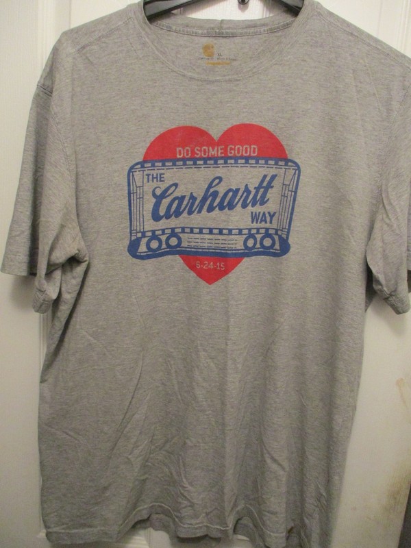 Gray Do Some Good The CARHARTT Way T Shirt XL Relaxed Fit 90% Cotton 10% Poly