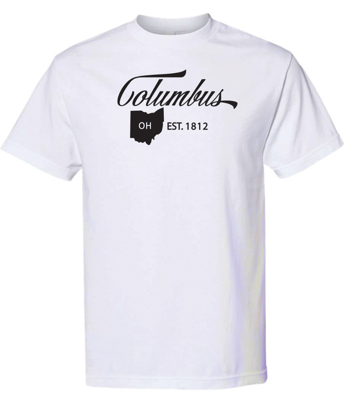 Columbus Ohio State T-Shirt Short Sleeve Graphic Tees Unisex Apparel Design