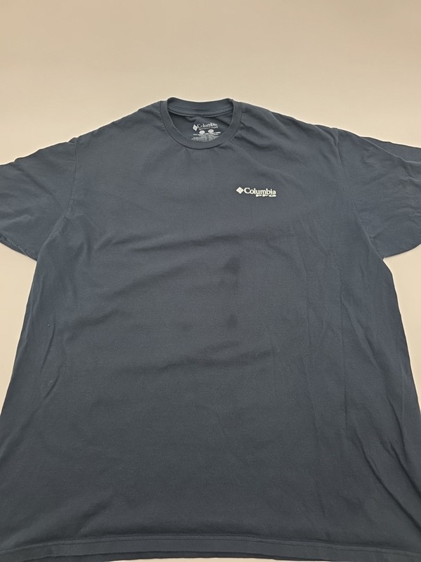 Columbia PFG T-shirt Men 2XL Blue Graphic Print Logo 100% Cotton.#45920