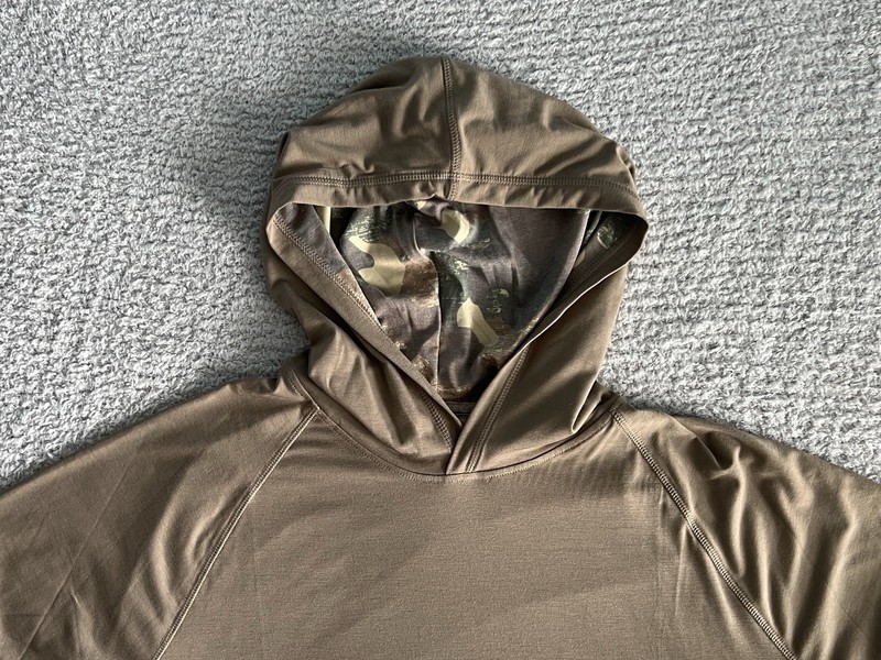 Habit Hooded Shirt Men’s Large Brown Hooded Performance Wicking Stretch Bamboo gallery