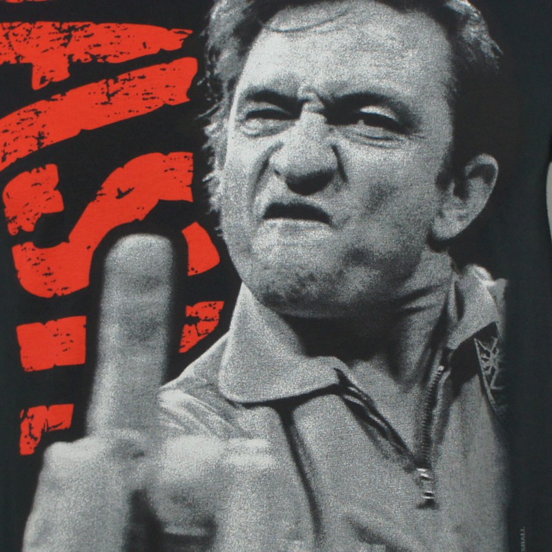 Authentic Jim Marshall Photo JOHNNY CASH The Finger Close up T-Shirt S-XXL NEW gallery