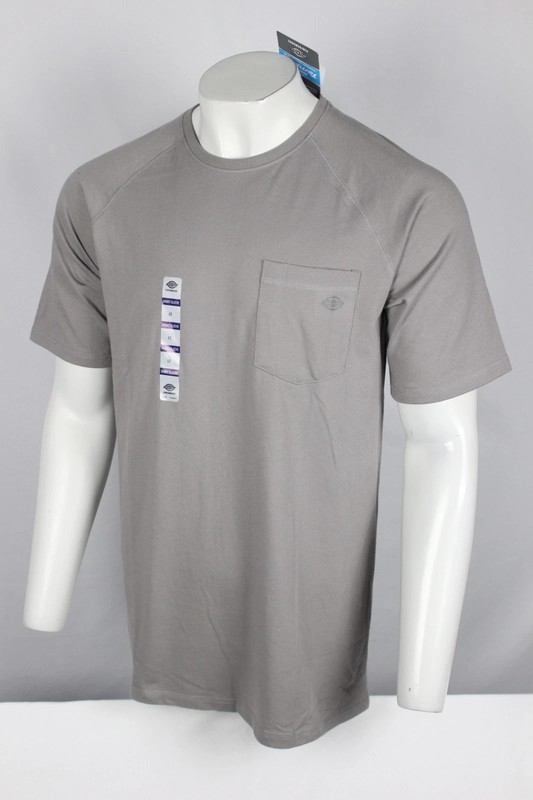 Dickies Men’s Temp iQ Performance Cooling Pocket T Shirt Solid Gray Tall Sizes