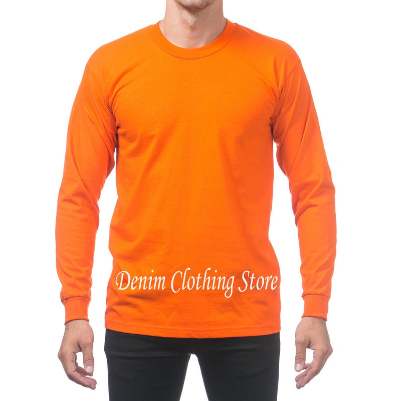 PRO CLUB MEN HEAVYWEIGHT SHIRT LONG SLEEVE PRO CLUB TEE ANY COLOR T-SHIRT S~7XL gallery