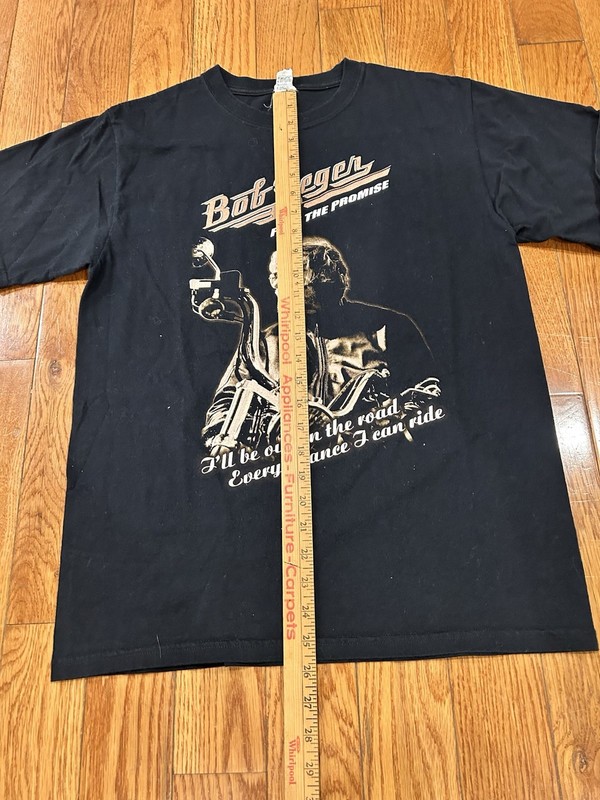 Bob Seger Shirt Mens Medium Face The Promise 2006 2007 Tour Tee Black Anvil gallery