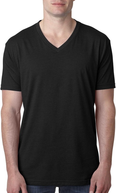 Next Level Men’s CVC Combed Baby Rib Knit V-Neck T-Shirt