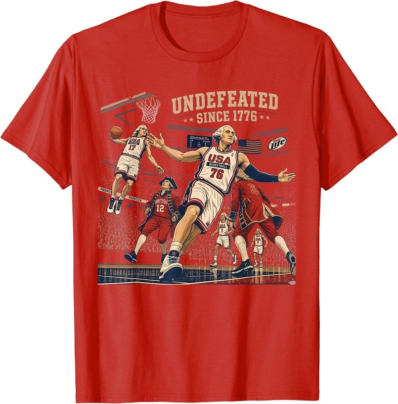 Undefeated Since 1776 America 4th of July Independence Day T-Shirt gallery