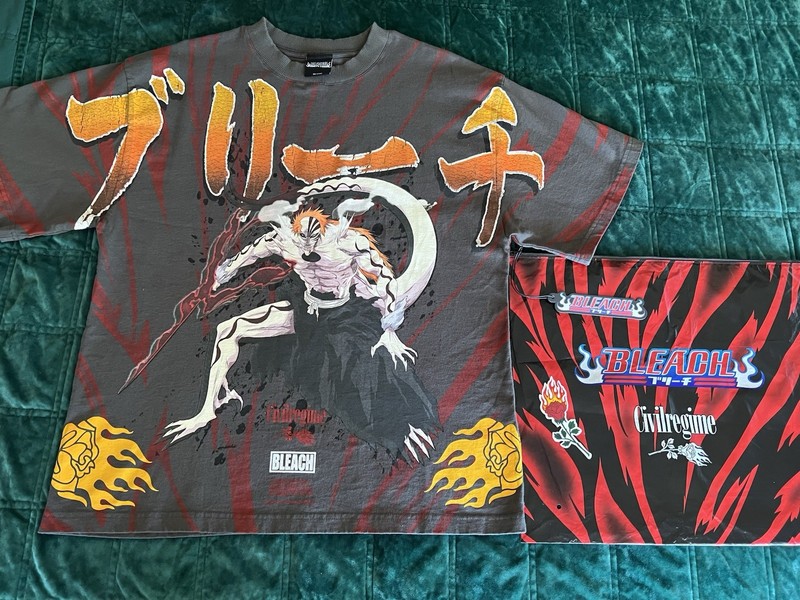 Civil Regime Bleach Ichigo Hollow’s Chaos 199X Vintage Ashe Size Small Brand New