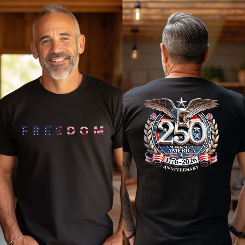 Freedom 250th Anniversary Shirt, Sweatshirt & Hoodie, USA 250 Years Independence gallery