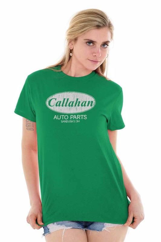 Funny Car Mechanic Gift Callahan Auto Parts Womens or Mens Crewneck T Shirt Tee gallery