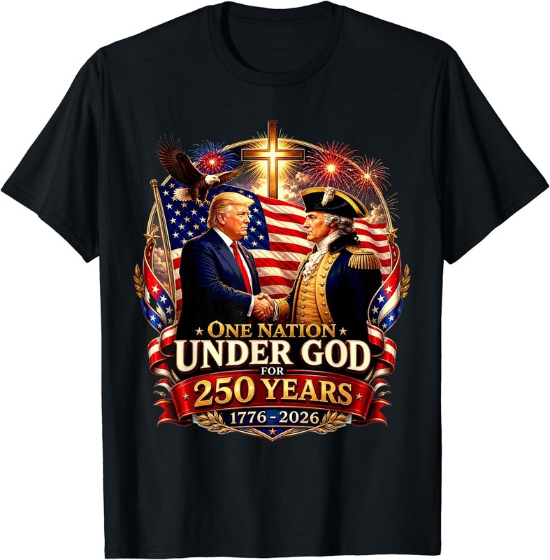 250 Years America Anniversary 250th Trump Washington T-Shirt gallery