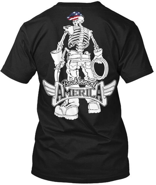 Backbone Of America Miller Welders T-Shirt Made in the USA Size S to 5XL