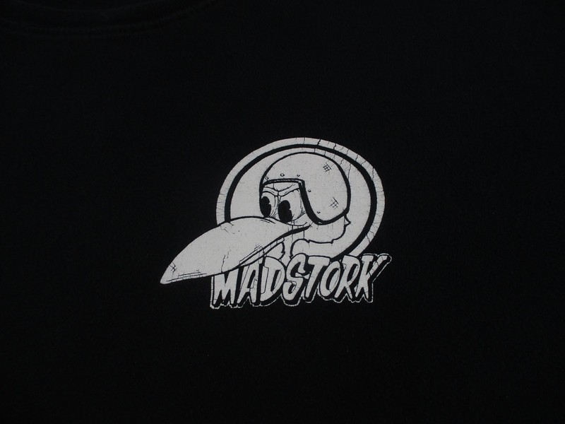 Madstork Sturgis Shirt Mens XL Black Cartoon Graphic Tee Keya Double Sided gallery