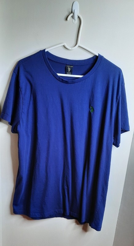 US Polo Assn Mens Pullover Short Sleeve Crew Neck T-Shirt Size XL Blue Cotton