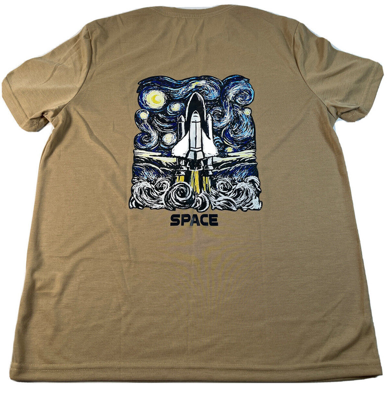 Shein Men Rocket & Letter Graphic Tee Round Neck Size Medium (38) gallery