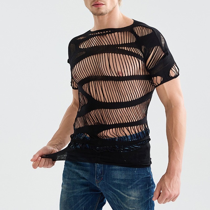 Men Mesh Tops Brand New Condition Comfortable Fit Polyester Spandex Blend gallery