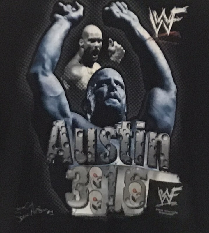 Vtg. 1998 Titan Sports WWF Stone Cold Steve Austin Talking T-Shirt-No Voice Box