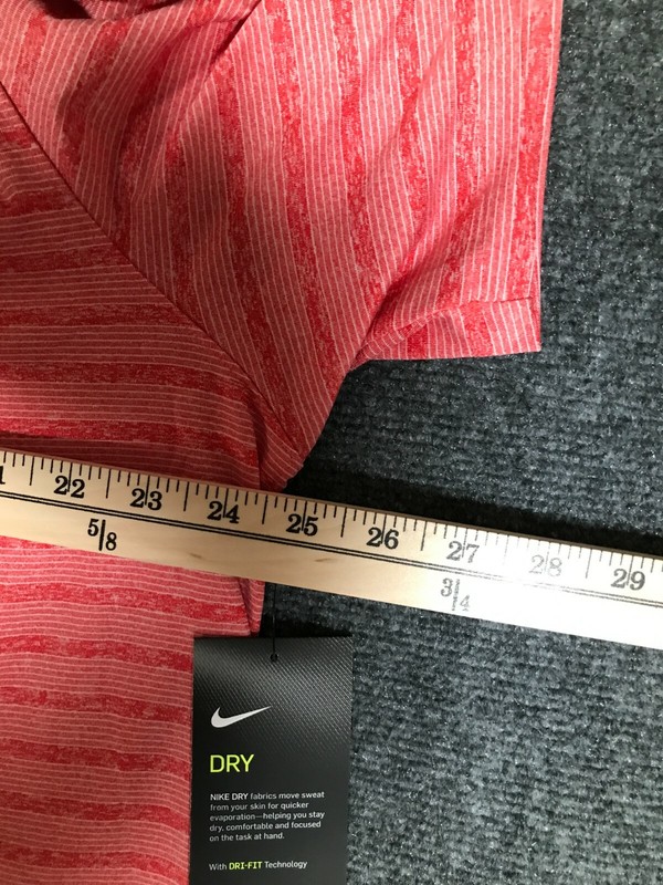 Nike Dri Fit Tee Shirt Mens Extra Large Stretch Red Collar Short Sleeve XL Soft gallery