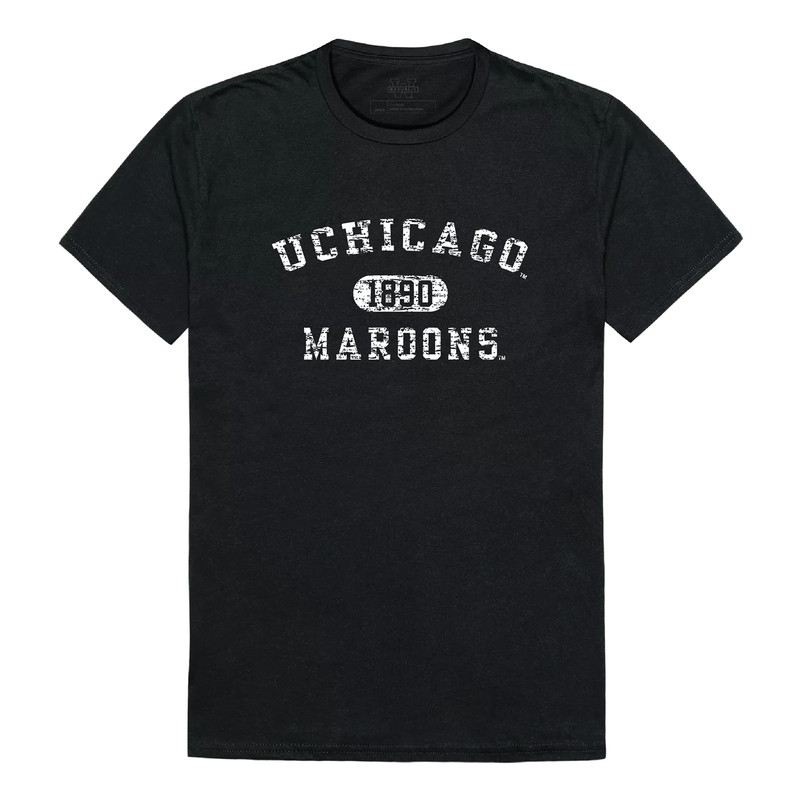 University of Chicago Maroons NCAA Distressed Arch College Tee T Shirt
