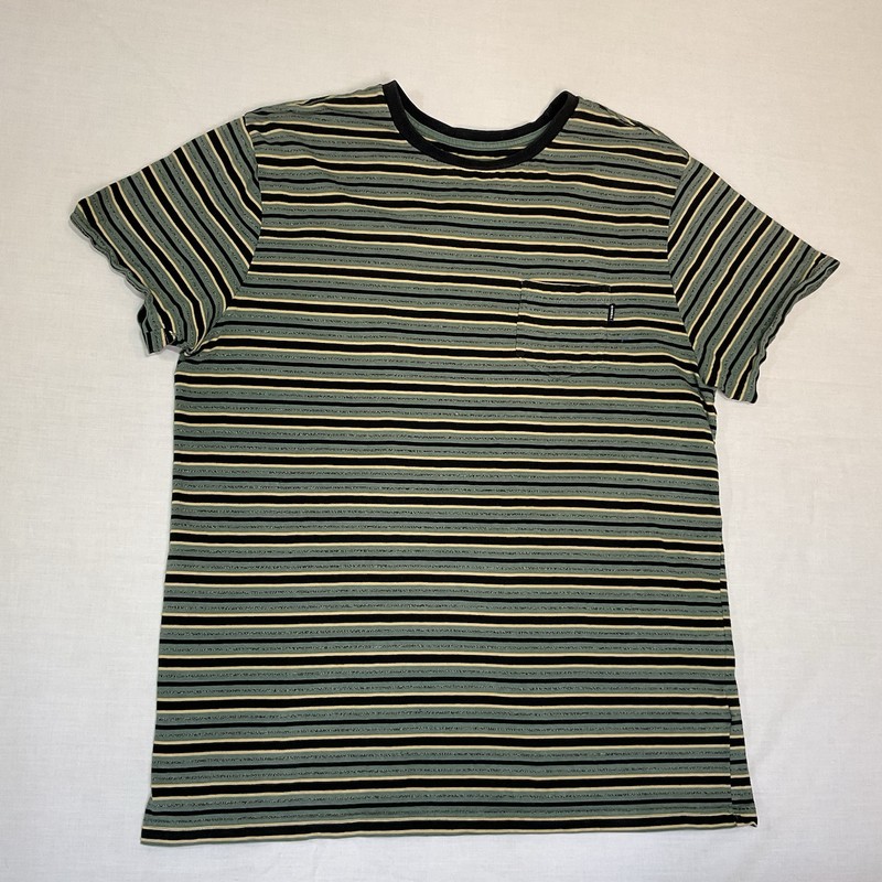 O’Neill Striped XXL T-Shirt Pocket Tee Casual Short Sleeve 90% cotton 10% poly