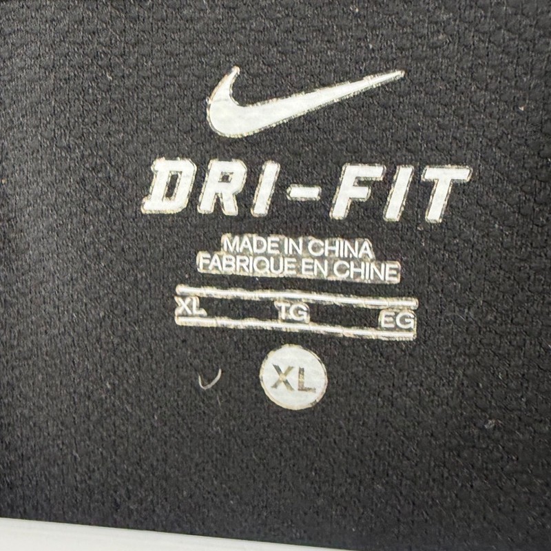 Nike Running Mens XL Dri-FIT Long Sleeve Shirt Black Grey Orange 384283-011 gallery