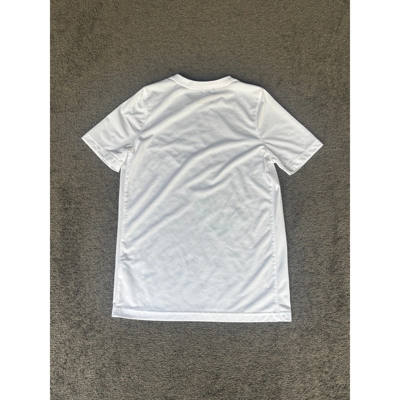 Nike Dri-FIT White Graphic Swoosh T-Shirt Mens Size M Short Sleeve Athletic Tee gallery