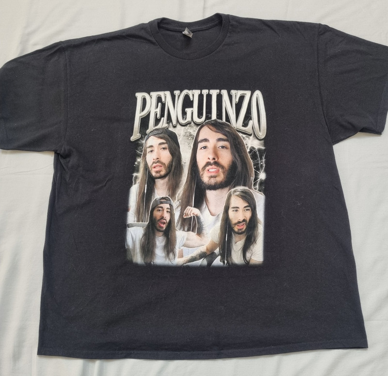 Penguinz0 Moist Critykal Graphic T-Shirt Men's XXL Black YouTuber Merch Tee
